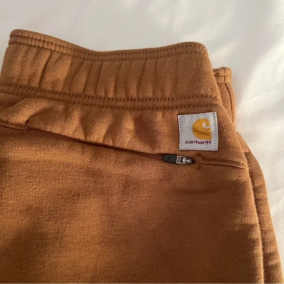 Carhartt Relaxed Fit Fleece Joggers Sweatpants Brown Size XS 0 - 2 Women’s - Picture 2 of 6